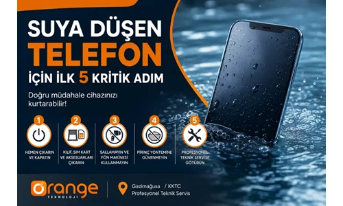 Suya Düşen Telefon İçin İlk 5 Kritik Adım
