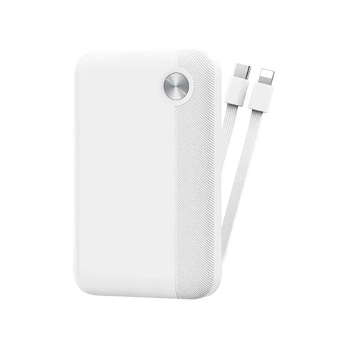 Wiwu Type-C Lightning Çıkışlı 22.5W 10.000 mAh Power Bank Beyaz P060