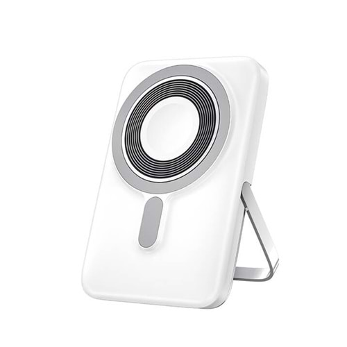 Wiwu Elite Power Bank 10.000 mAh Magnetic Kablosuz Hızlı Şarj Standı Beyaz PO18