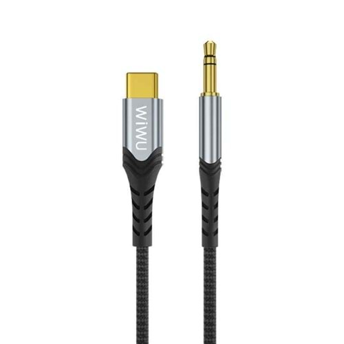Wiwu YP03 Type-C to Aux Audio Cable Black 1.5m