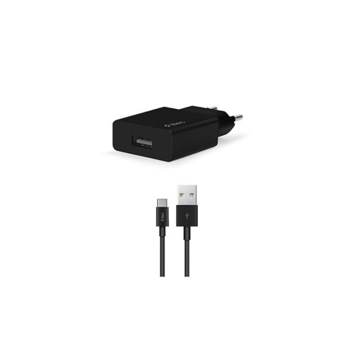 Ttec Smart Charger 2SCS20CS Usb-A to Type-C Şarj Seti Siyah