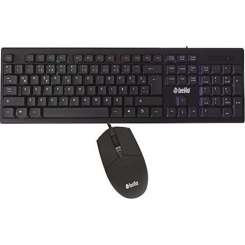 Hello HL-4740 Kablolu Klavye & Mouse Seti