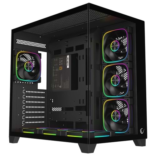 Rampage SEALITE Siyah 850W 80 Plus Bronze ATX/M-ATX 7x12cm ARGB Pwm Fan+Kumanda Oyuncu Kasası