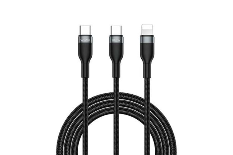 Wiwu Concise C029 Usb-C to Usb-C+Iphone Kablo