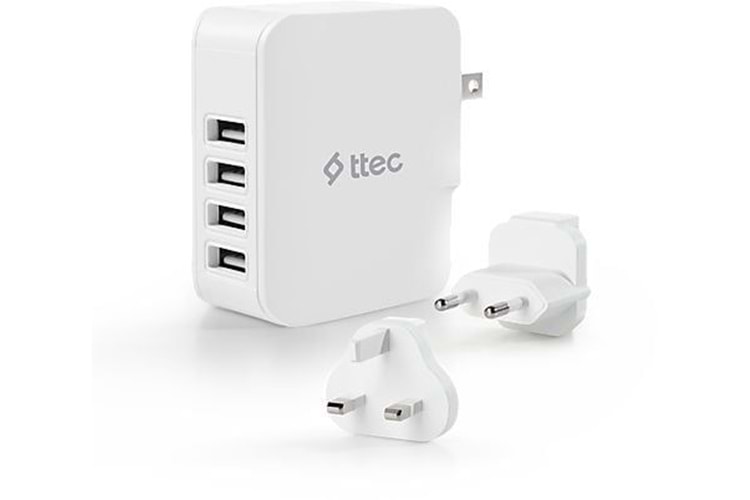 Ttec 2SC02BUK Quattro Traveler 4 Usbli Dünya Seyahat Şarj Cihazı Kiti