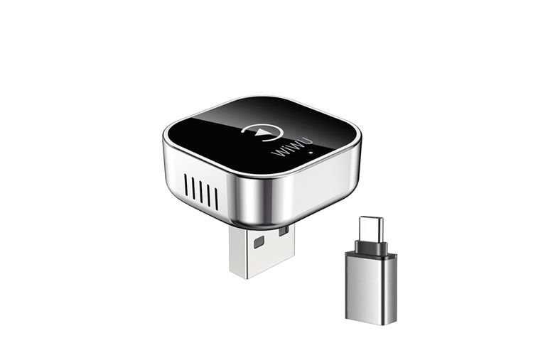 Wiwu Wi-CP003 2'si 1 Arada CarPlay USB Kablosuz Verici Adaptörü