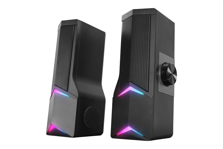 Rampage Elegant X10 2.0 Bluetoothlu Rms 3W*2 RGB Işıklı Multimedia Usb 5V 45dB Gaming Oyuncu Speaker