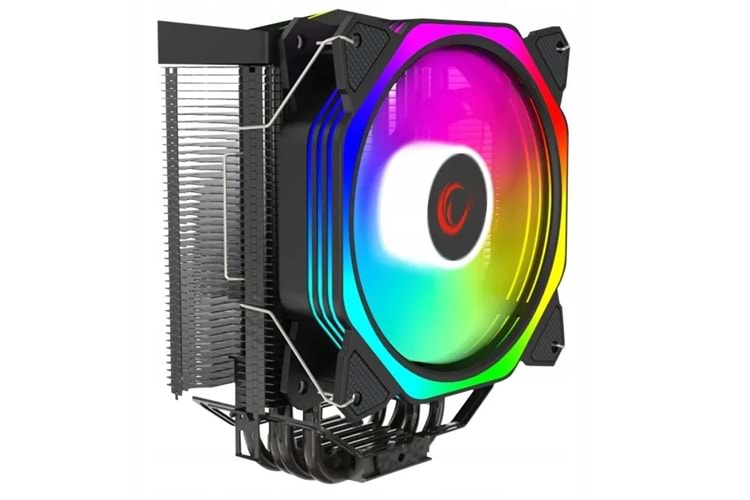 Rampage OCTAGON C50 Siyah 57CFM 1800RPM 12cm ARGB AM5/LGA1700 Uyumlu Hava Soğutmalı CPU Fan