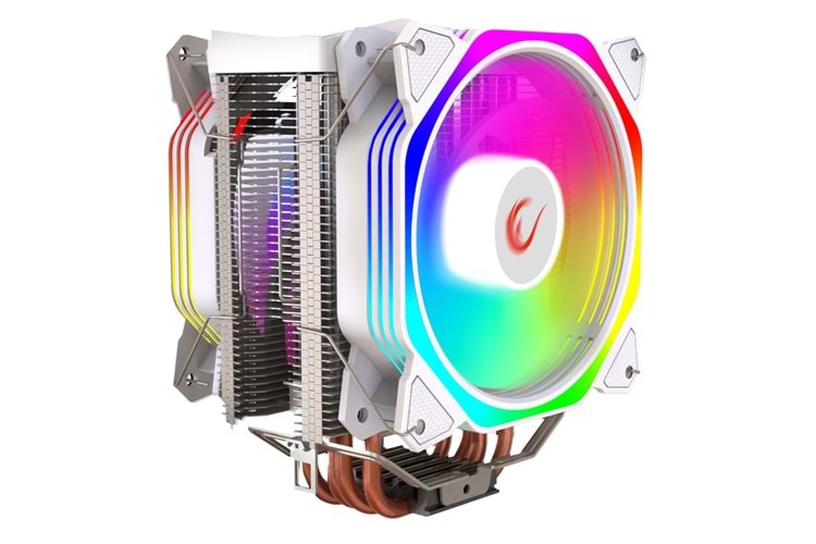 Rampage OCTAGON C60 Beyaz 57CFM 1800RPM 2x12cm ARGB AM5/LGA1700 Uyumlu Hava Soğutmalı CPU Fan
