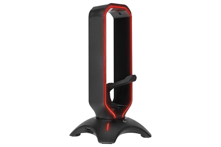 Rampage RM-H66 GUARD Siyah RGB Işıklı 2*Usb Port Kulaklık İçin Stand