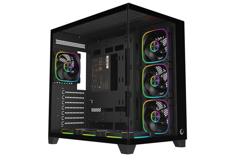 Rampage SEALITE Siyah 850W 80 Plus Bronze ATX/M-ATX 7x12cm ARGB Pwm Fan+Kumanda Oyuncu Kasası