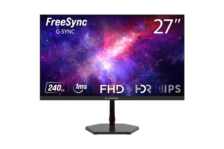 Rampage RAVEN RV27R240F 27 240Hz 1ms FAST IPS FHD Freesync/G-Sync PC Flat Oyuncu Monitörü