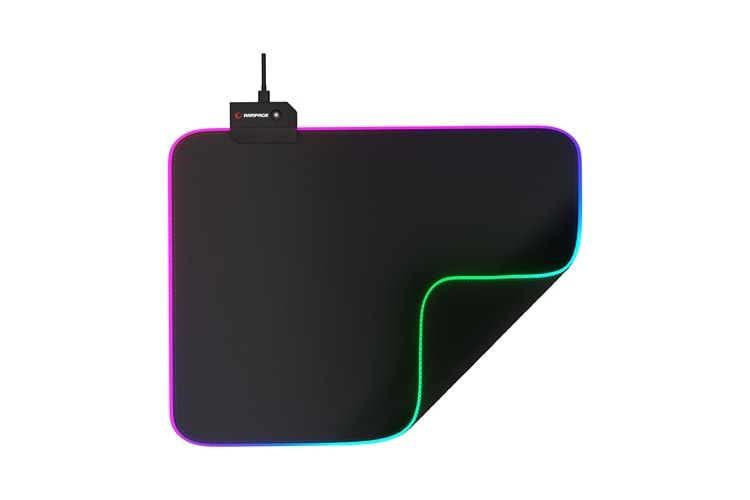 Rampage Pulsar RGB M (MP-21) Siyah 252*328*3mm RGB Ledli Gaming Mouse Pad