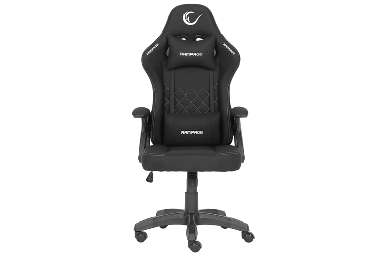 Rampage KL-R43 Nox Terletmez Kumaş Oyuncu Koltuğu-Siyah/Gri