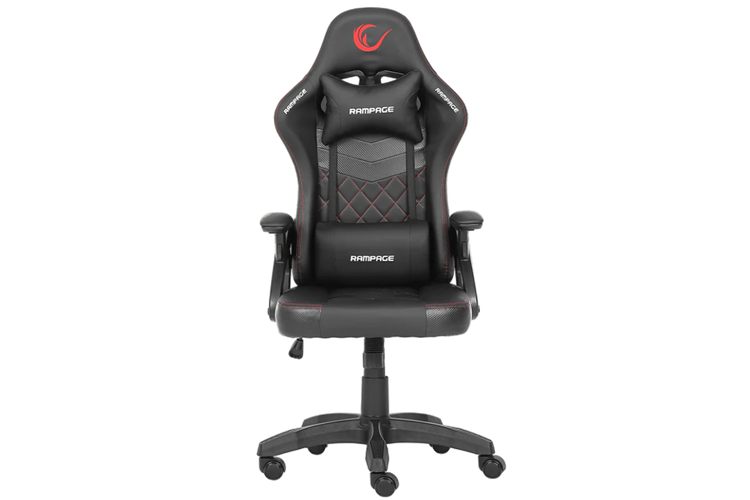 Rampage KL-R43 Nox Deri Oyuncu Koltuğu-Siyah/Kırmızı