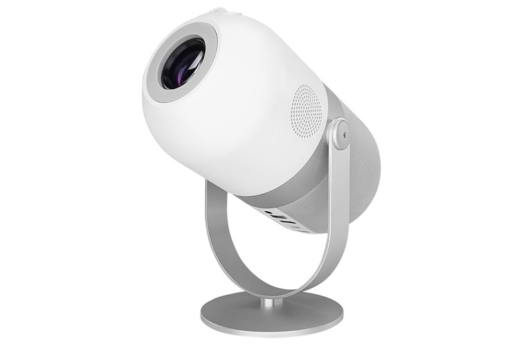 Everest PJ09 Beyaz Mini Taşınabilir 1280*720P 4500 Lümen 150 ANSIL Android 9.0 Ekran Yansıtmalı Metal Tripodlu HD Projektor