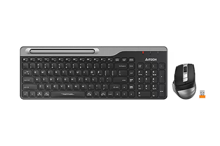 A4Tech FB2535C Şarjlı Kablosuz Klavye Mouse Seti Gri
