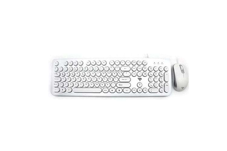 Platoon PL-380 Retro Kablolu Klavye Mouse Seti