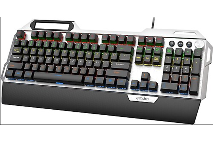 Quadro Tron X100 Kablolu Mekanik Oyuncu Klavyesi RGB Q Klavye
