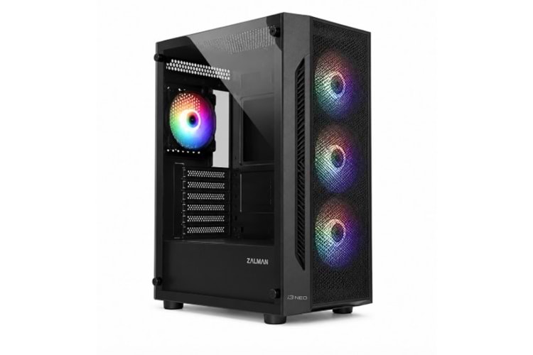 Zalman i3 NEO RGB Gaming Kasa Temperli Cam Mid Tower Oyuncu Kasası