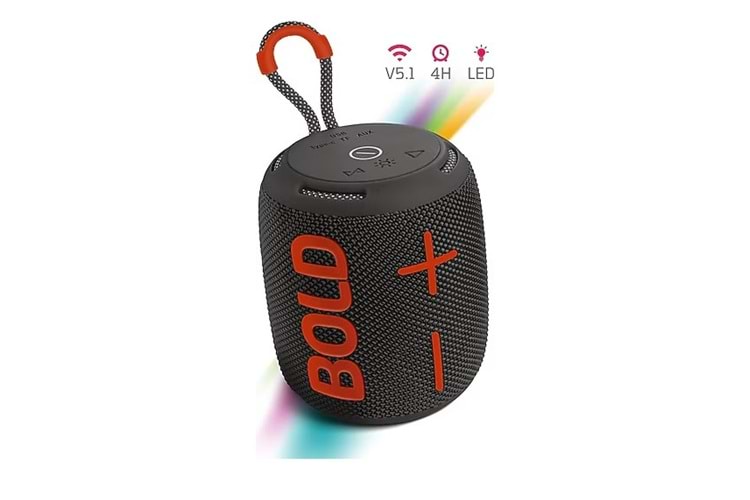 Powerway Bold Siyah Bluetooth Hoparlör