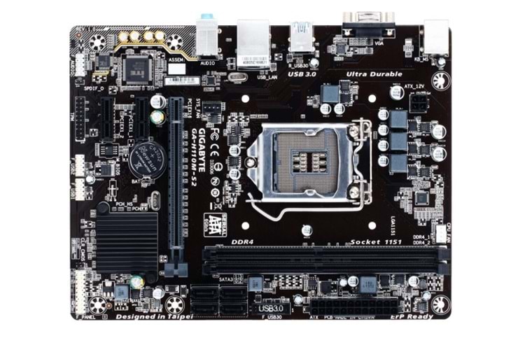 Gigabyte GA-H110M-S2 LGA 1151 Soket Anakart
