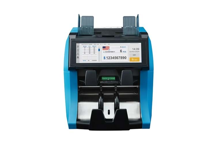 NUMEN SH-209Q Tam Dokunmatik Ekran 1 + 1 Karışık Para Sayma Makinesi 2CIS + YAZICILI