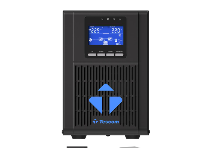 TESCOM LEOAP 1500VA 900W 1F/1F (2X9AH) 5/10DK LCD LINE INTERAKTIF UPS
