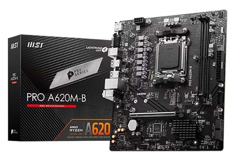 MSI Pro A620M-B AMD AM5 DDR5 Micro ATX Anakart