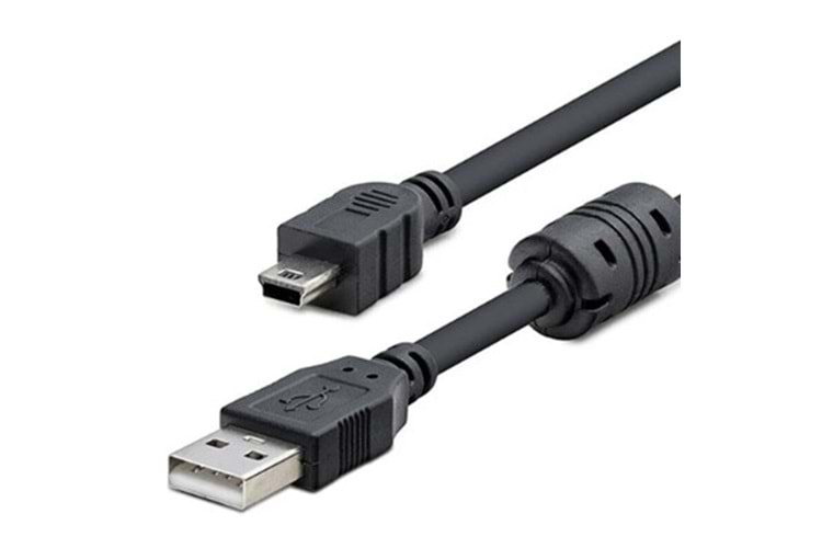 Hadron 1.5M USB/MINI 5Pin To Usb Kablo Siyah