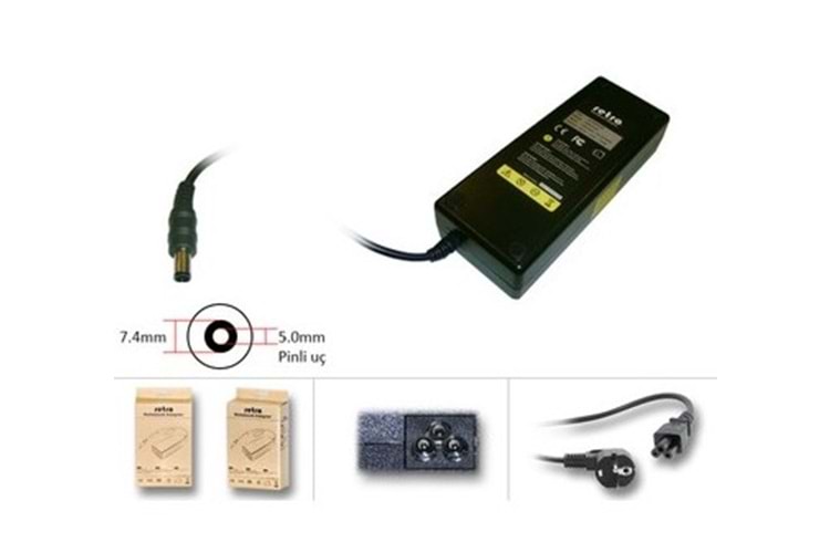 Retro RNA-HC05 18.5V 6.5A 120W 7.4mm-5.0mm Pinli Uç