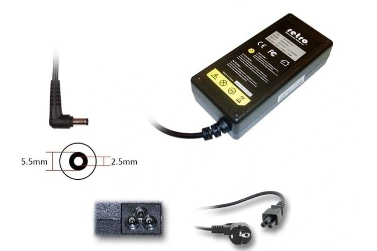 ADAPTOR DCA-T020 19V 6.3A 120W 2.5mm Laptop Şarj Aleti