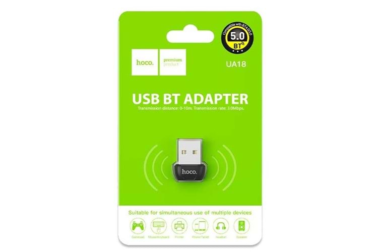 Hoco UA18 USB Bluetooth Adaptör