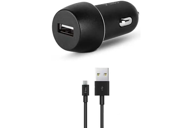 Ttec SmartCharger Araç Şarj Aleti 2.1 A Micro USB Kablolu Siyah