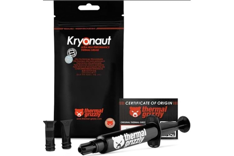 Thermal Grizzly Kryonaut 1GR Yüksek Performanslı Termal Macun TG-K-001-RS