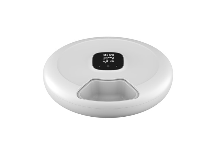 S-link SL-24 Otomatik Yem Kabı 6'sı 1 Arada Islak ve Kuru 170ml Porsiyon Kontrollu Kedi Köpek Besleyici Wifi TUYA Destek