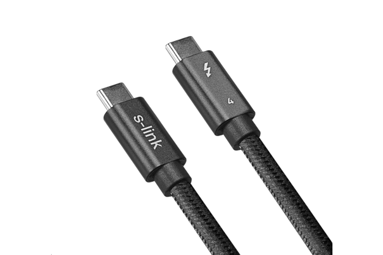S-link SL-TC302 Thunderbolt 3.0 2m 4k 60Hz PD100W TypeC to TypeC 40Gbps Hızlı Data Kablosu