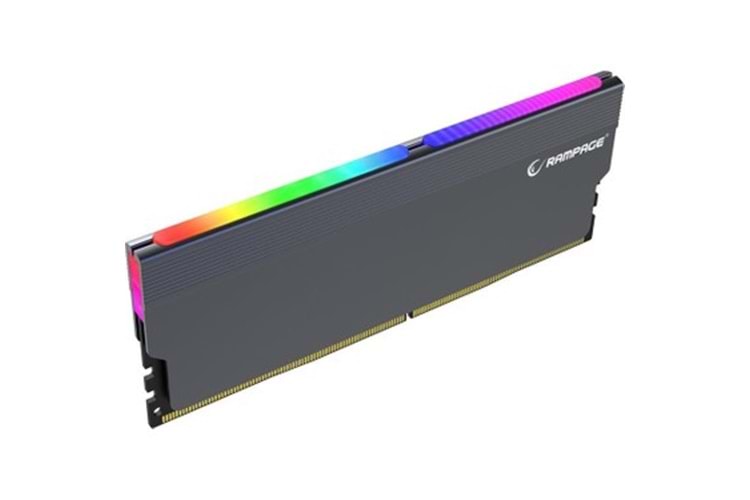 Rampage TRIM X20 Siyah UDIMM Uyumlu ARGB Aluminyum PC RAM Soğutucu