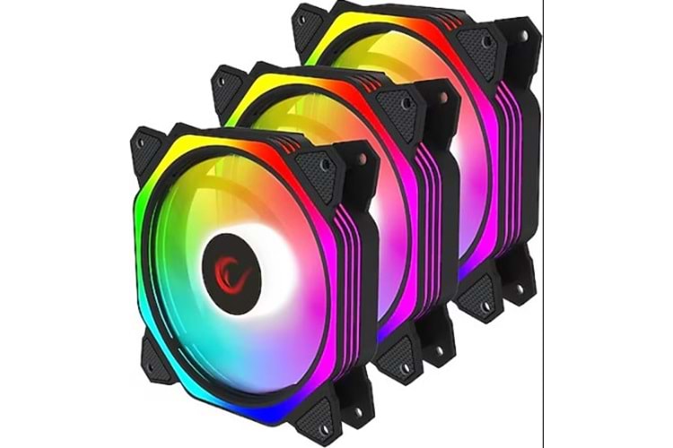 Rampage COOLWIND F3 3*12cm ARGB Fan + Kumanda 1200RPM Gaming Oyuncu Kasa Fan Kiti