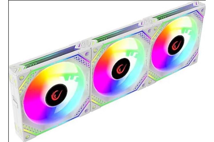 Rampage CYCLOPS F30 45CFM 2000RPM 3x12cm ARGB Fan Aura3P+4P 3in1 AIO Tümleşik Beyaz Kasa Fan Kiti