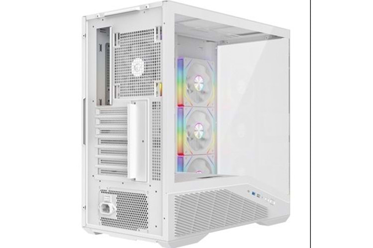 Rampage REAPER 850W 80 Plus Bronze ATX 3.1 PCIe 5.1 Beyaz 4*12cm ARGB Fan ATX Gaming Oyuncu Kasası