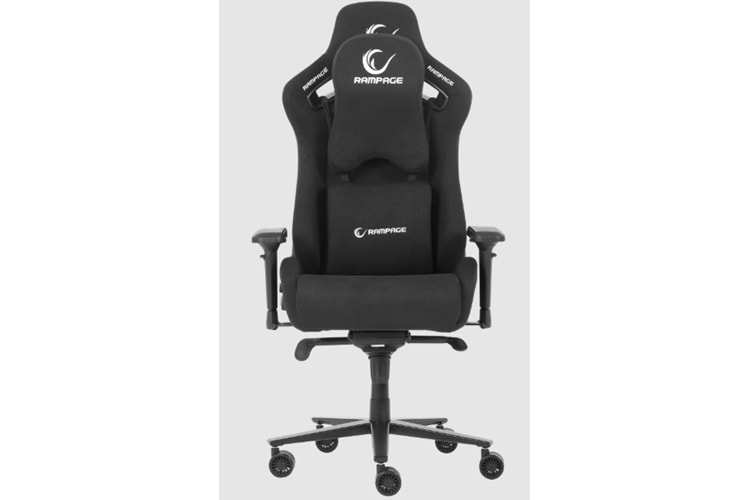 Rampage KL-R21 GRAND SERIES Üst Seviye Terletmez Kumaş Siyah Gaming Oyuncu Koltuğu