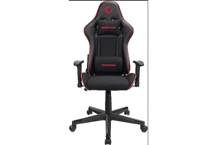 Rampage KL-R16 DRAPE Üst Seviye Terletmez Kumaş Siyah Gaming Oyuncu Koltuğu