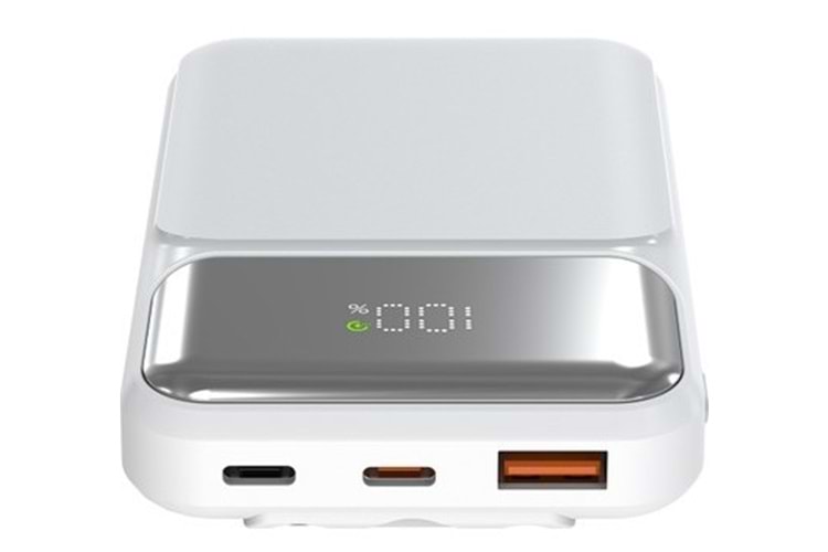 S-link P104 10000mAh PRM Dahili Kablolu HSC22.5W+PD20W Beyaz LCD Taşınabilir Pil Şarj Cihazı Powerbank