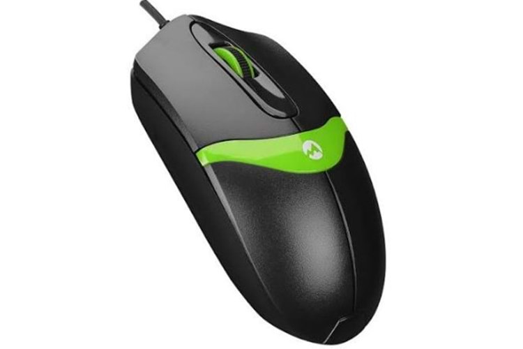 Everest SM-220 Usb Siyah/Yeşil 1200dpi 3D Optik Kablolu Mouse