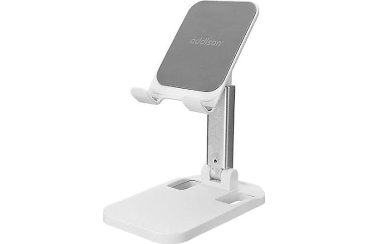 Addison ADS-110 Universal Ayarlanabilir Masa Üstü Beyaz Telefon Tutucu