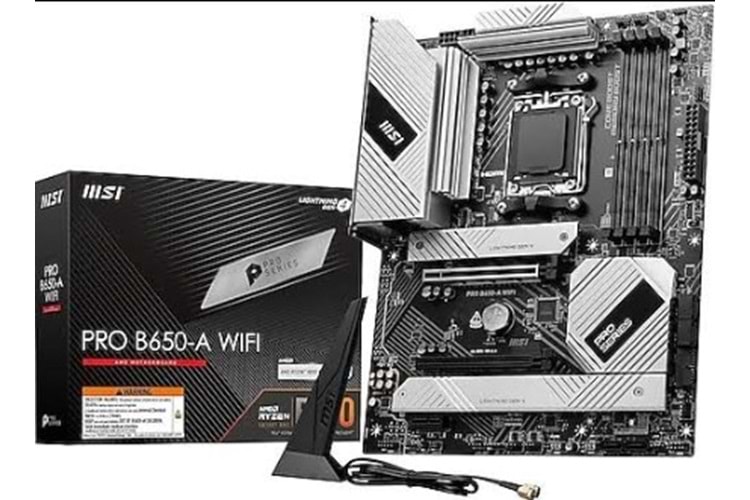 MSI PRO B650-A AM5 Wi-Fi DDR5 7600mhz Anakart