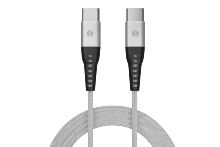 S-link SL-STM55TP 3A Fast Şarj Type-c to Type-c Silver Data + Sarj Kablosu