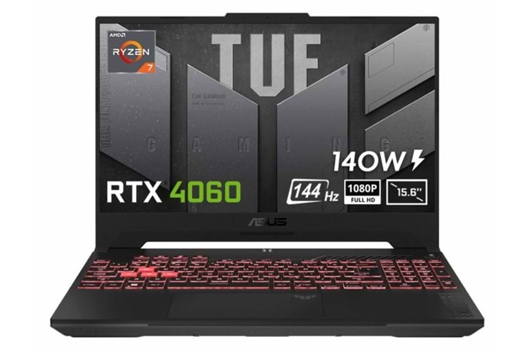 Asus TUF A15 AMD Ryzen 7 7435HS 16GB Ram 512GB SSD 8GB RTX 4060 15.6'' Gaming Laptop