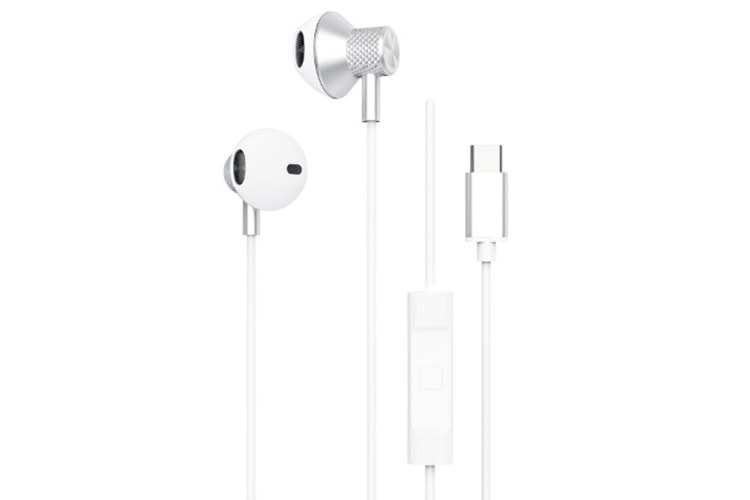S-link SL-TPK05 TypeC Telefon Uyumlu Metal Beyaz Kulak İçi Mikrofonlu Kulaklık